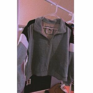 Blue crop topped sweater